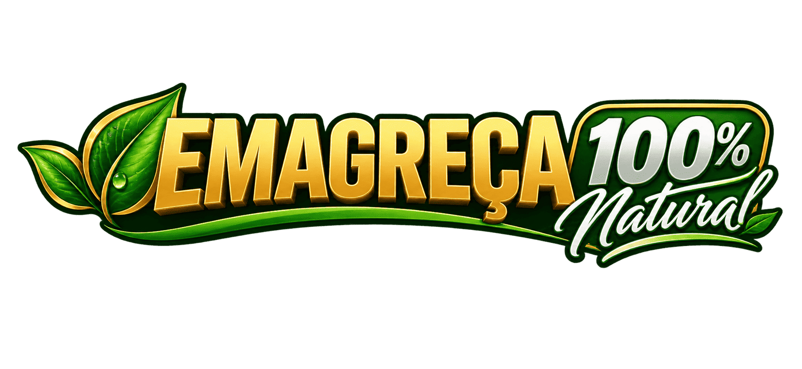 Logo tipo Emagreça 100% Natural